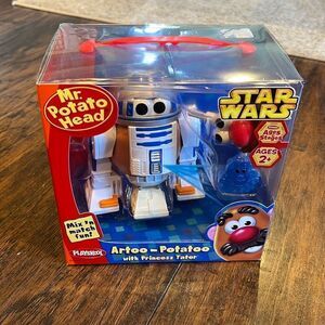 STAR WARS R2-D2 ARTOO-POTATOO  Mr. POTATO HEAD w PRINCESS Tater Change Faces